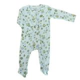 Footie Zippered One Piece in Ribbits by the Pond