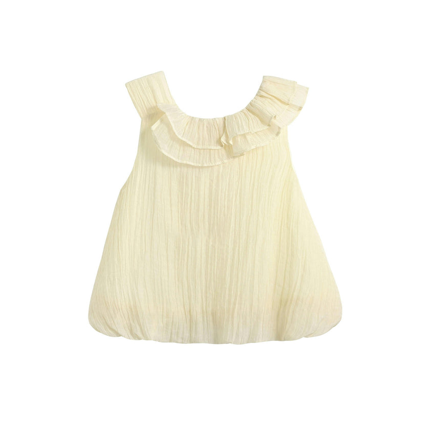 Yellow Mauve Ruffle Outfit Set