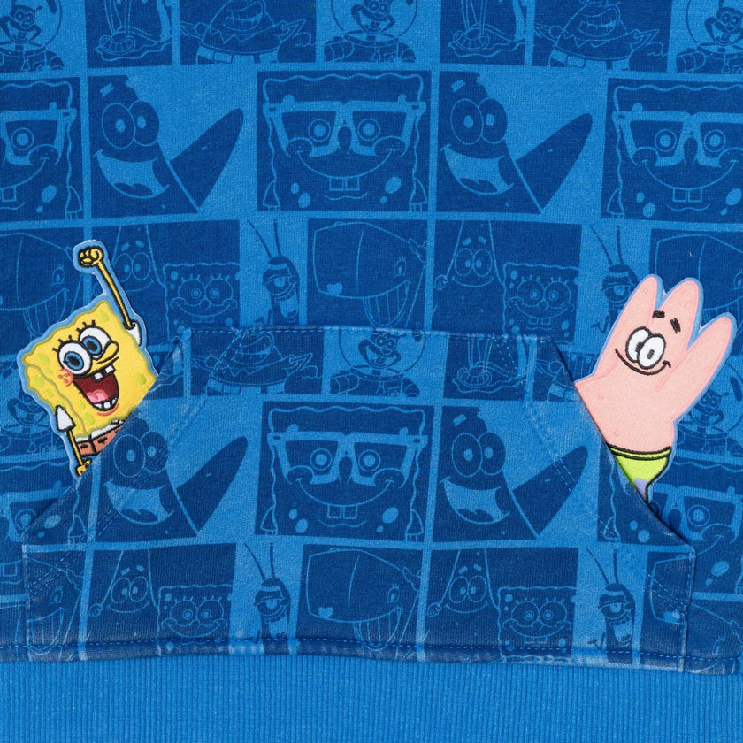 SpongeBob SquarePants™ x Andy & Evan® | Kids (2-7) Stone-Washed Character Collage Sweatshirt Set