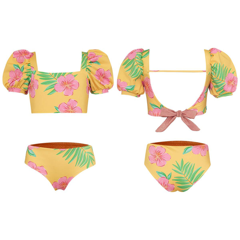 HIBISCUS AMARILLO - BUBBLE BIKINI