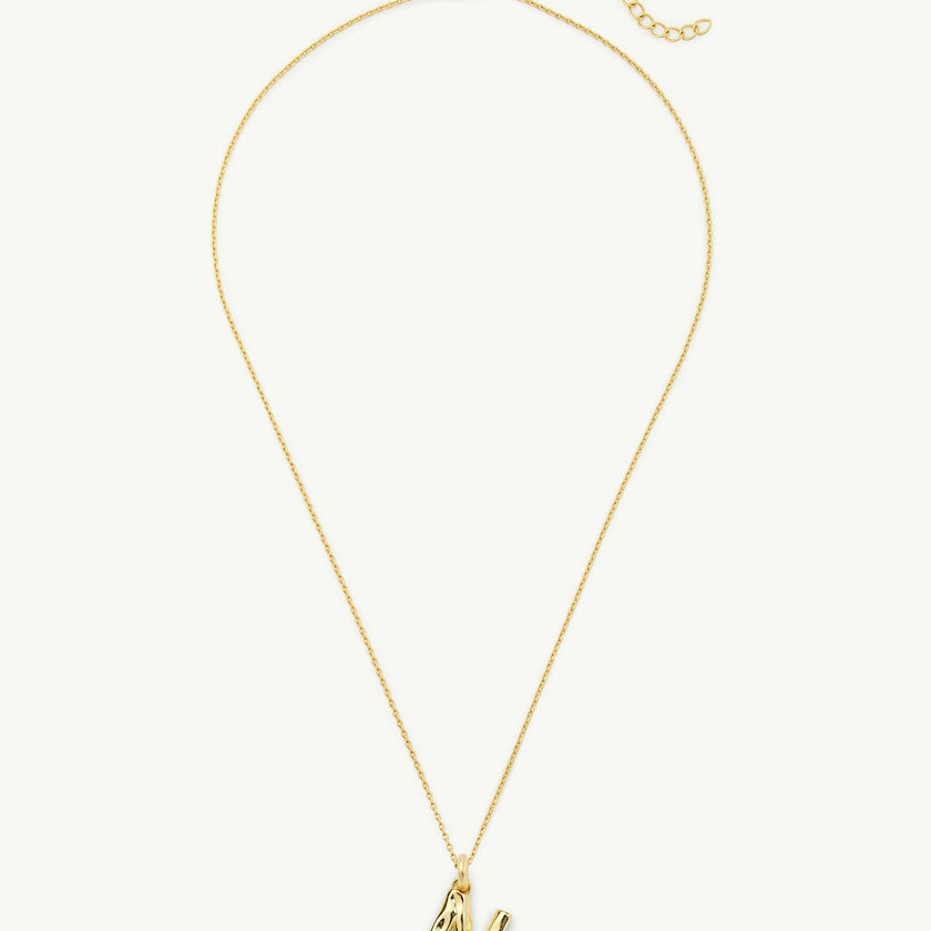 Monogram Necklace in Gold