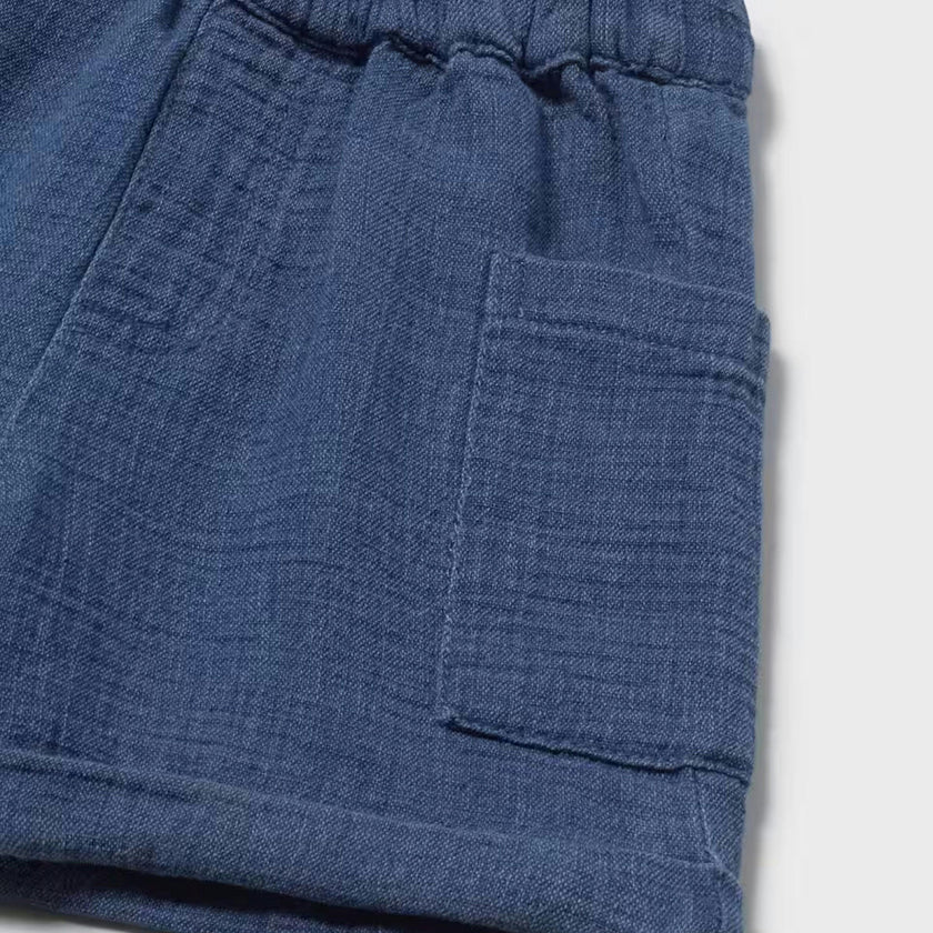 Blue Pocket Shorts