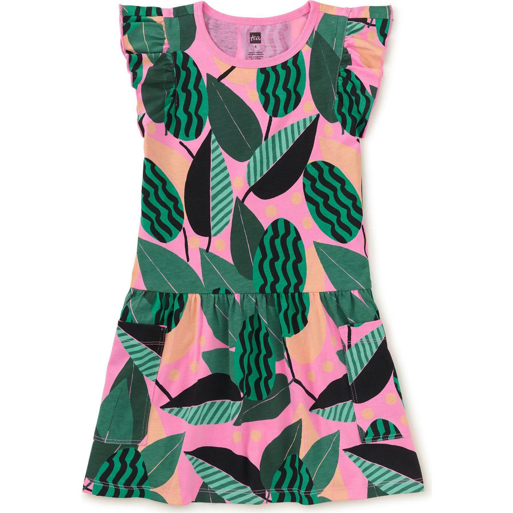 Flutter Sleeve Pocket Dress 2.0, Pink