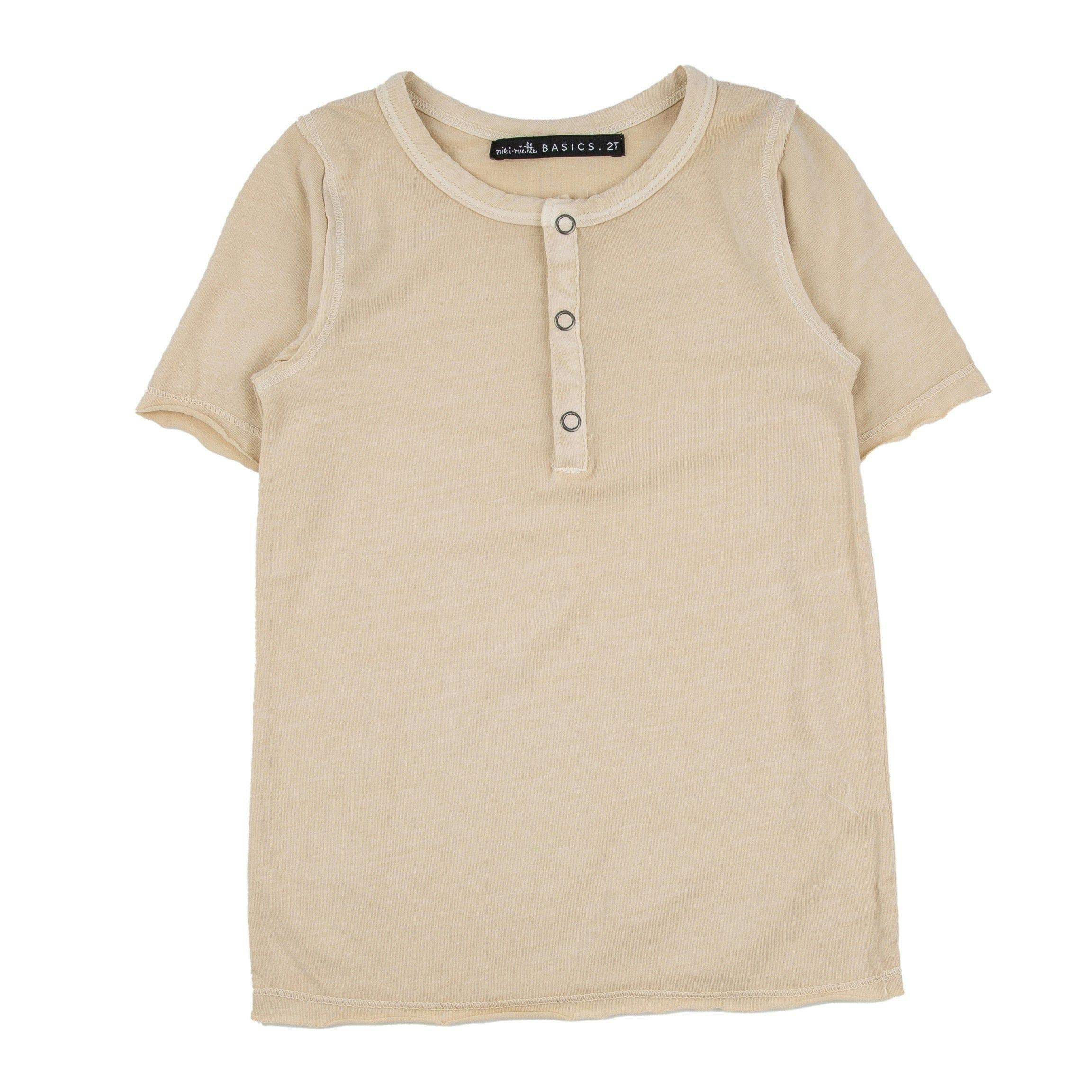 Pauli Oatmeal Short Sleeve Henley