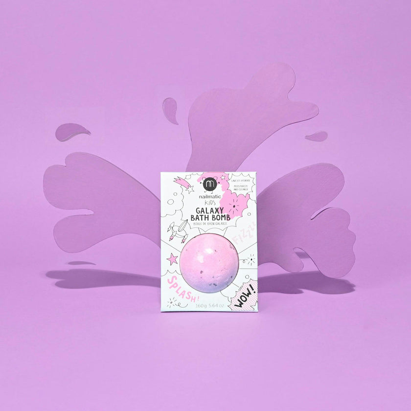 Bath Bomb for Kids GALAXY COSMIC Pink Purple Dots