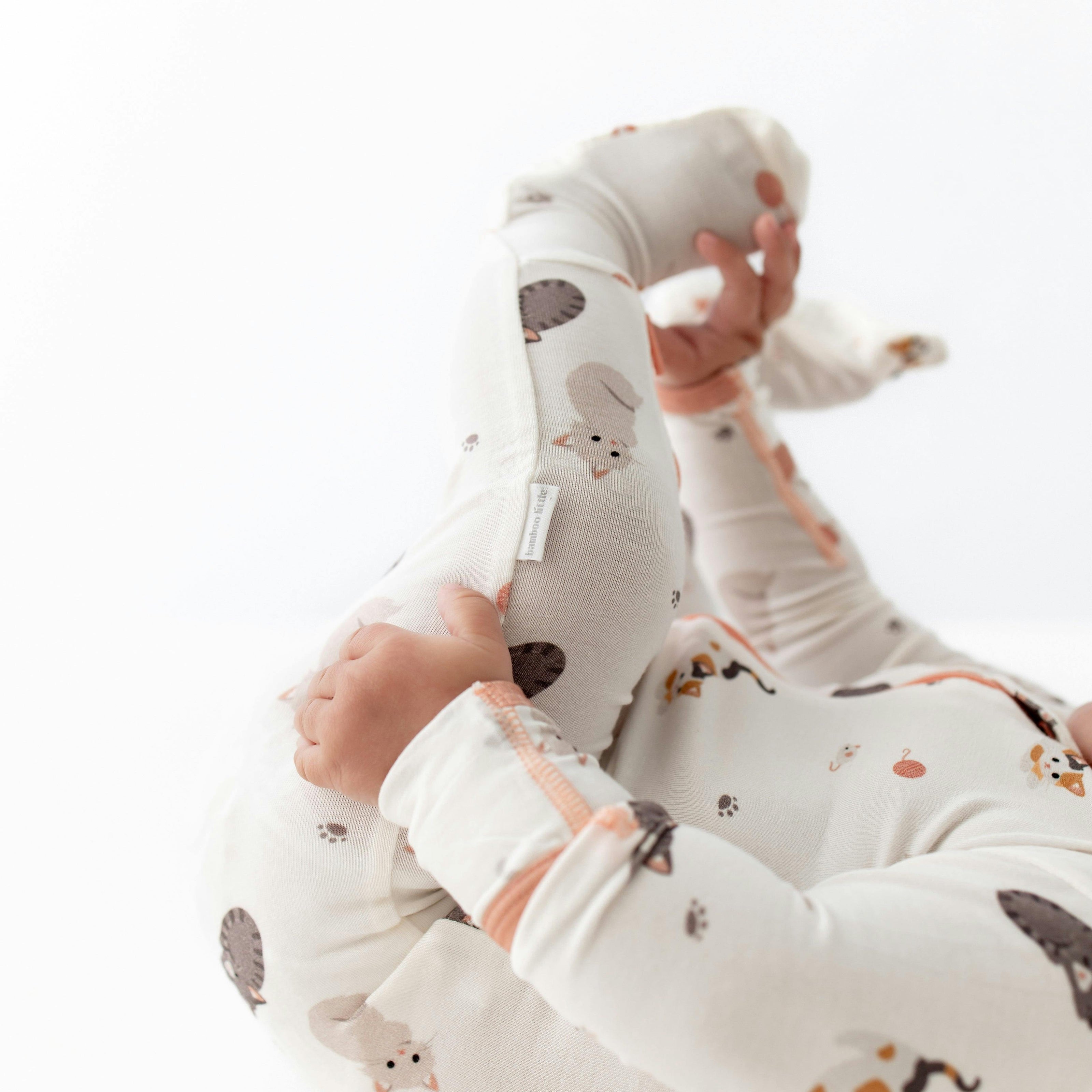 Cats Zippered Footie