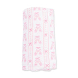 Ballet Shoes Ribbon Stripe - Swaddle Blanket