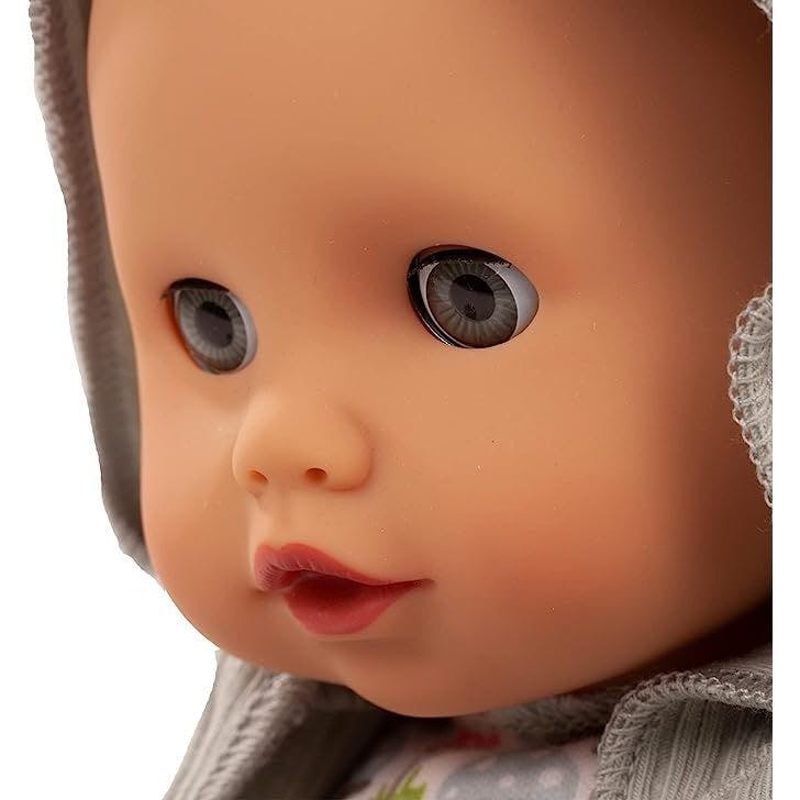Muffin Lucky One 13" Bald Baby Doll with Blue Sleeping Eyes