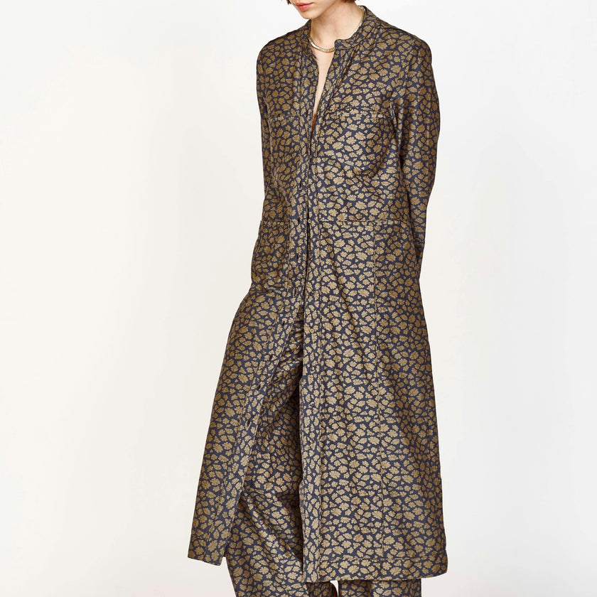 Malmo Dress in Navy Lilypad