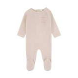 Velour Hey Lil One Footie