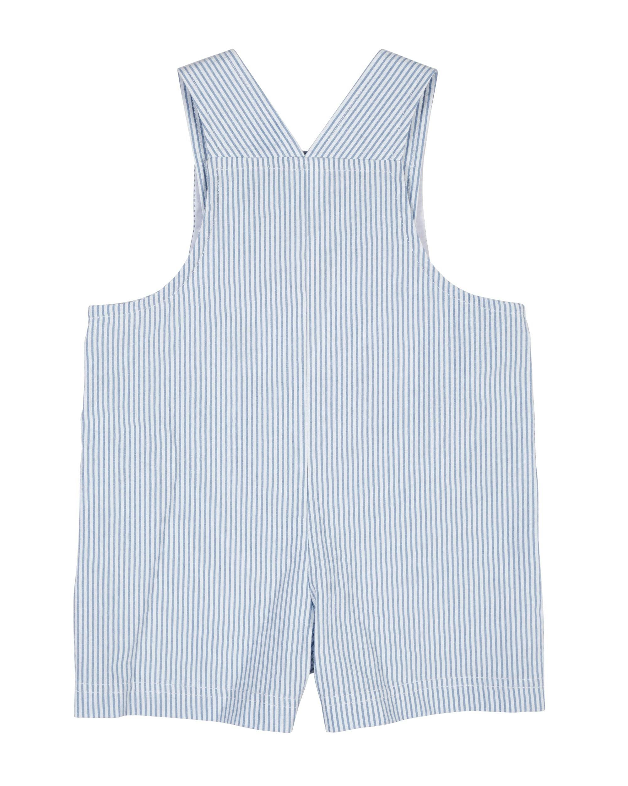 Seersucker Shortall With Airplane