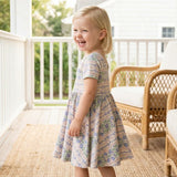 Spring Cascade Bamboo Twirl Dress