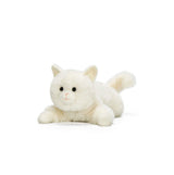McHugs Lazy Yogurt White Cat Weighted Plush Animal 25 cm