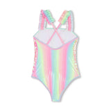 Multicolored Rainbow Sequin Swimsuit