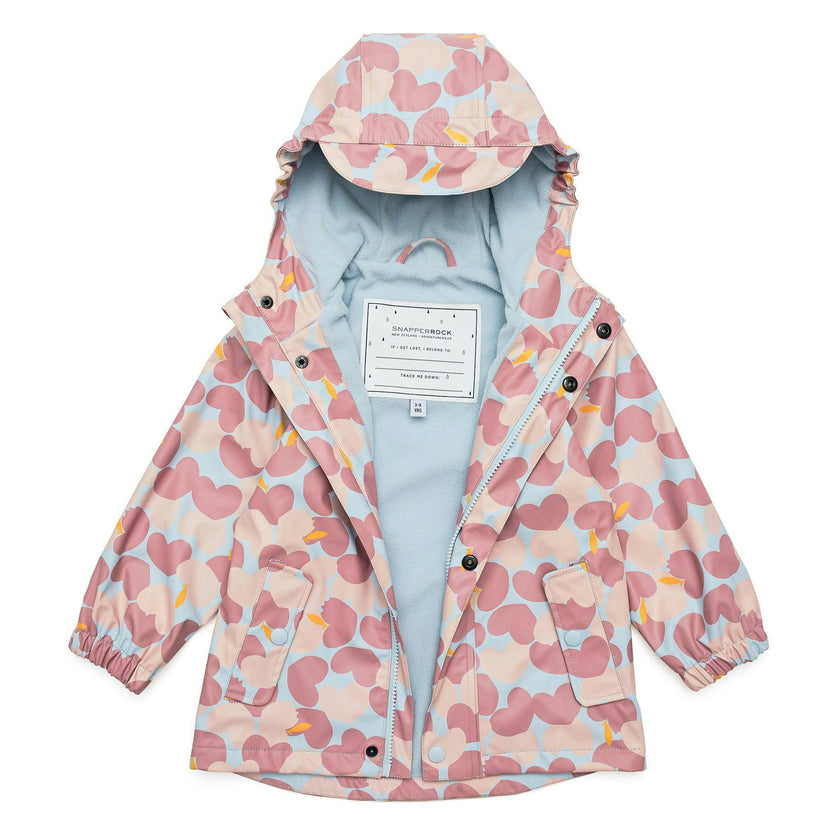 Recycled Waterproof Raincoat, Pink