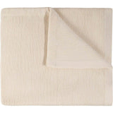 Ribbed Knit Blanket Ecru