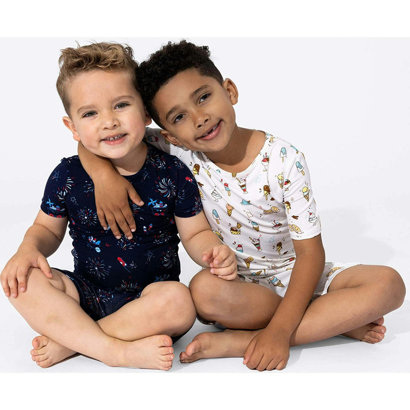 Ice Cream Bamboo Kids Pajama Short Set