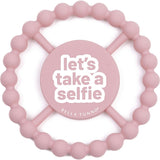 Lets Take a Selfie Beaded Round Grip Silicon Teether