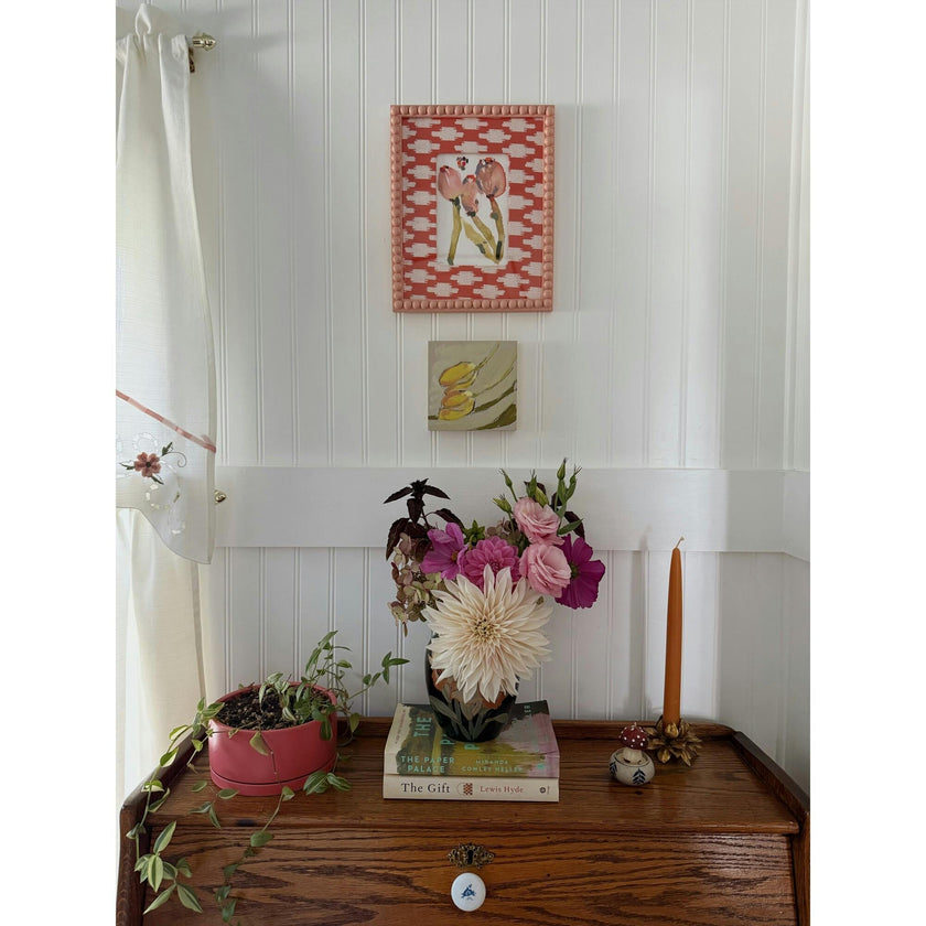 Slow Seeds No. 12 – Original Watercolor & Oil Pastel Painting