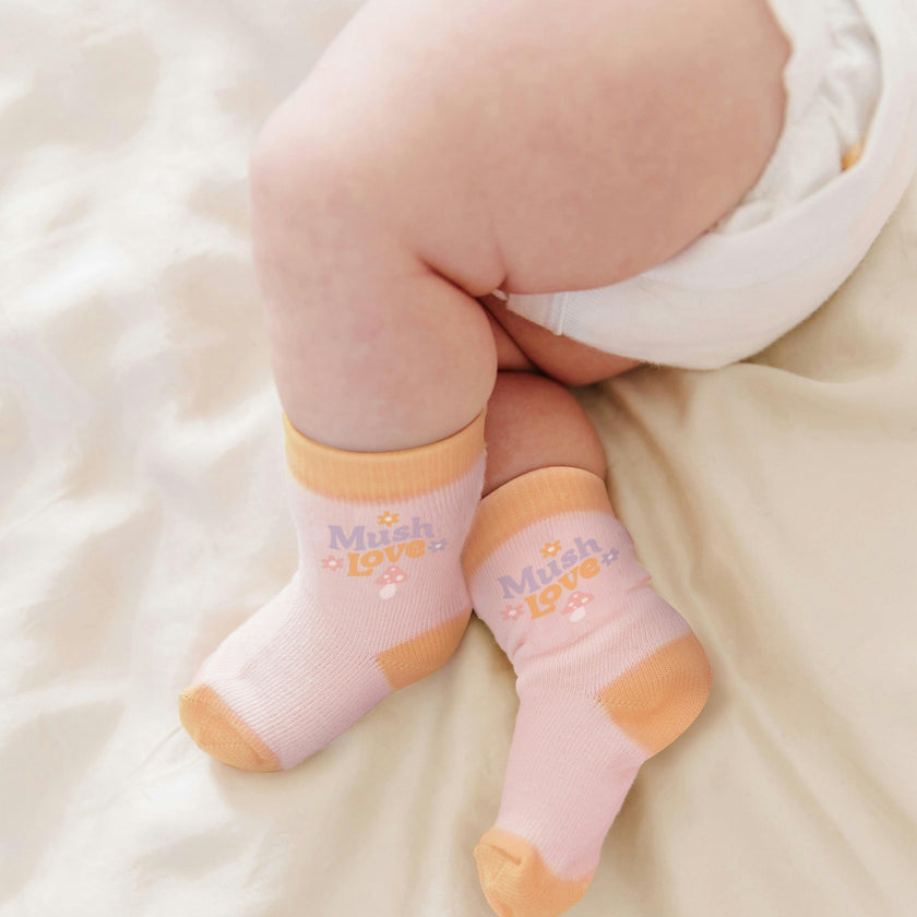 Baby Socks Trios With Zipper Wash Bag