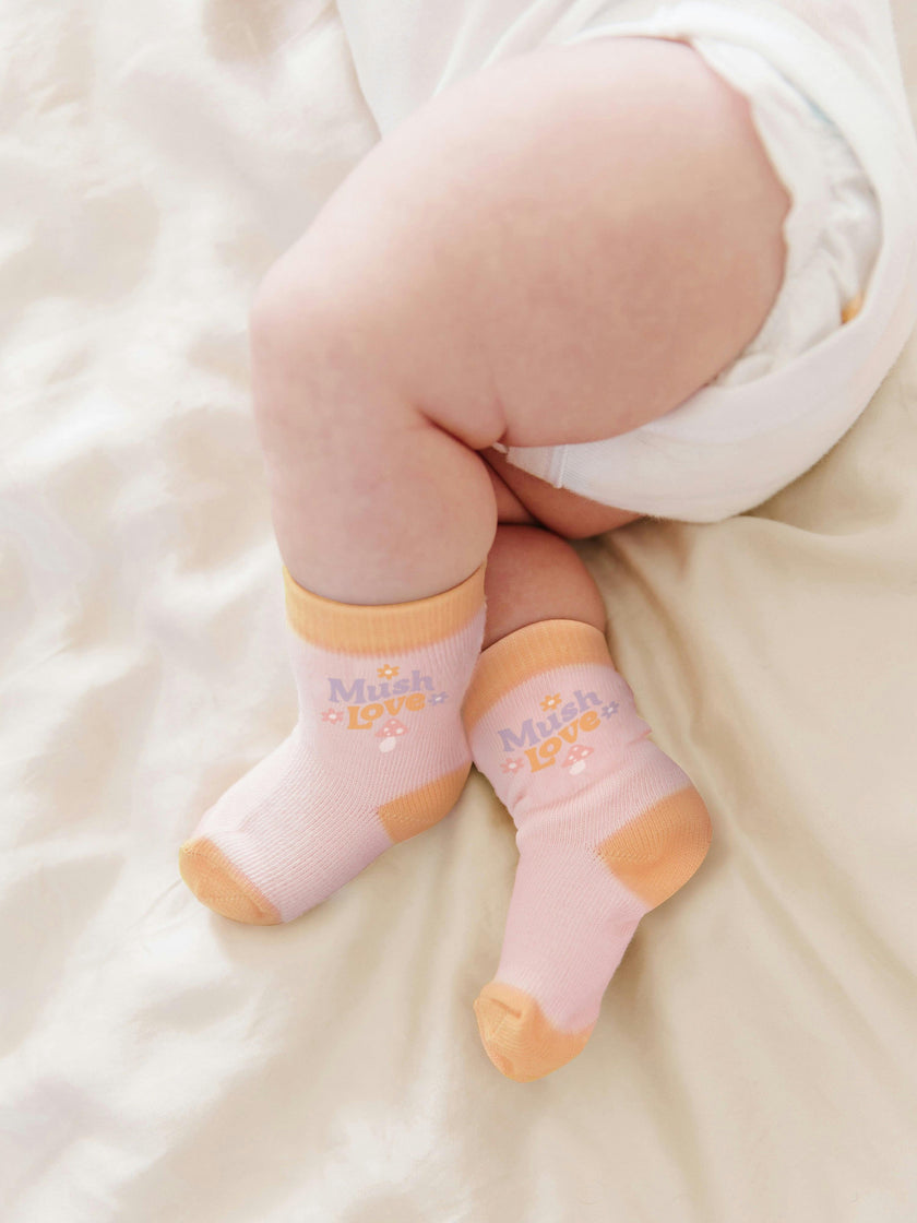 Baby Socks Trios With Zipper Wash Bag