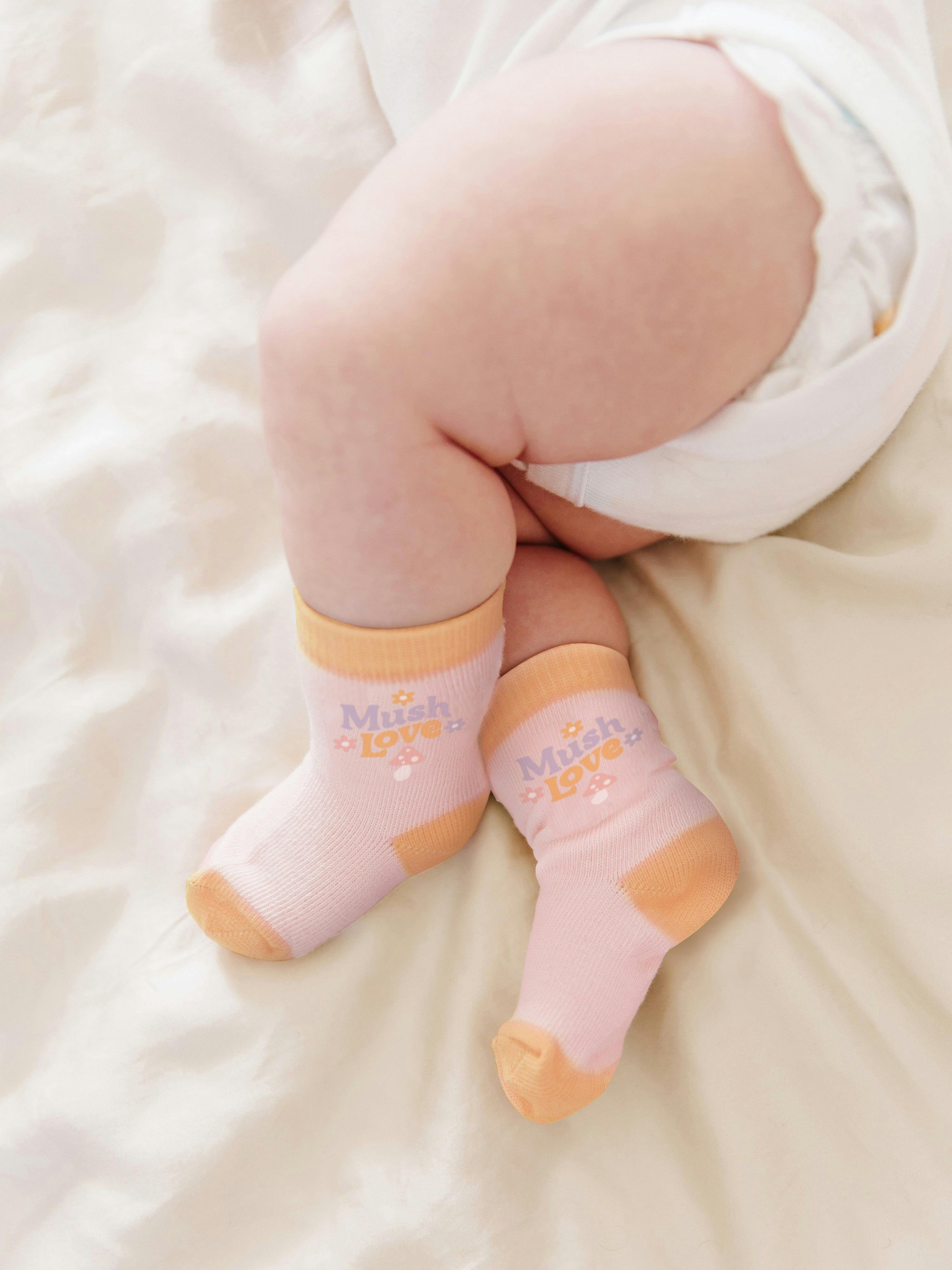 Baby Socks Trios With Zipper Wash Bag