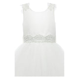 White Emilia Lace Waist Dress