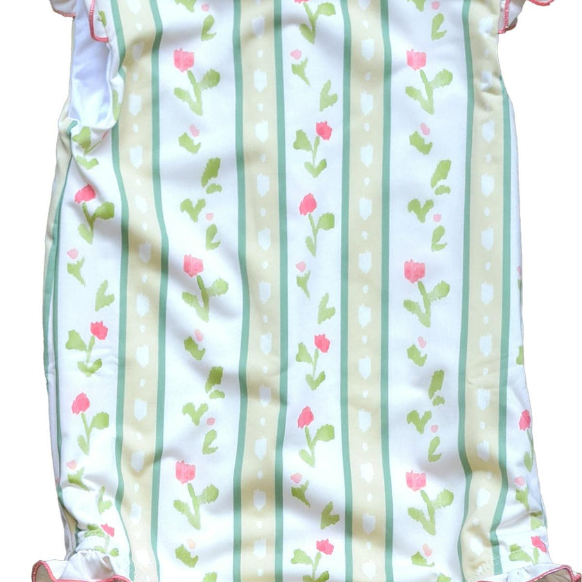 Bingley Suit in Vivian Stripe In Daffodil