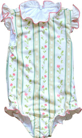 Bingley Suit in Vivian Stripe In Daffodil