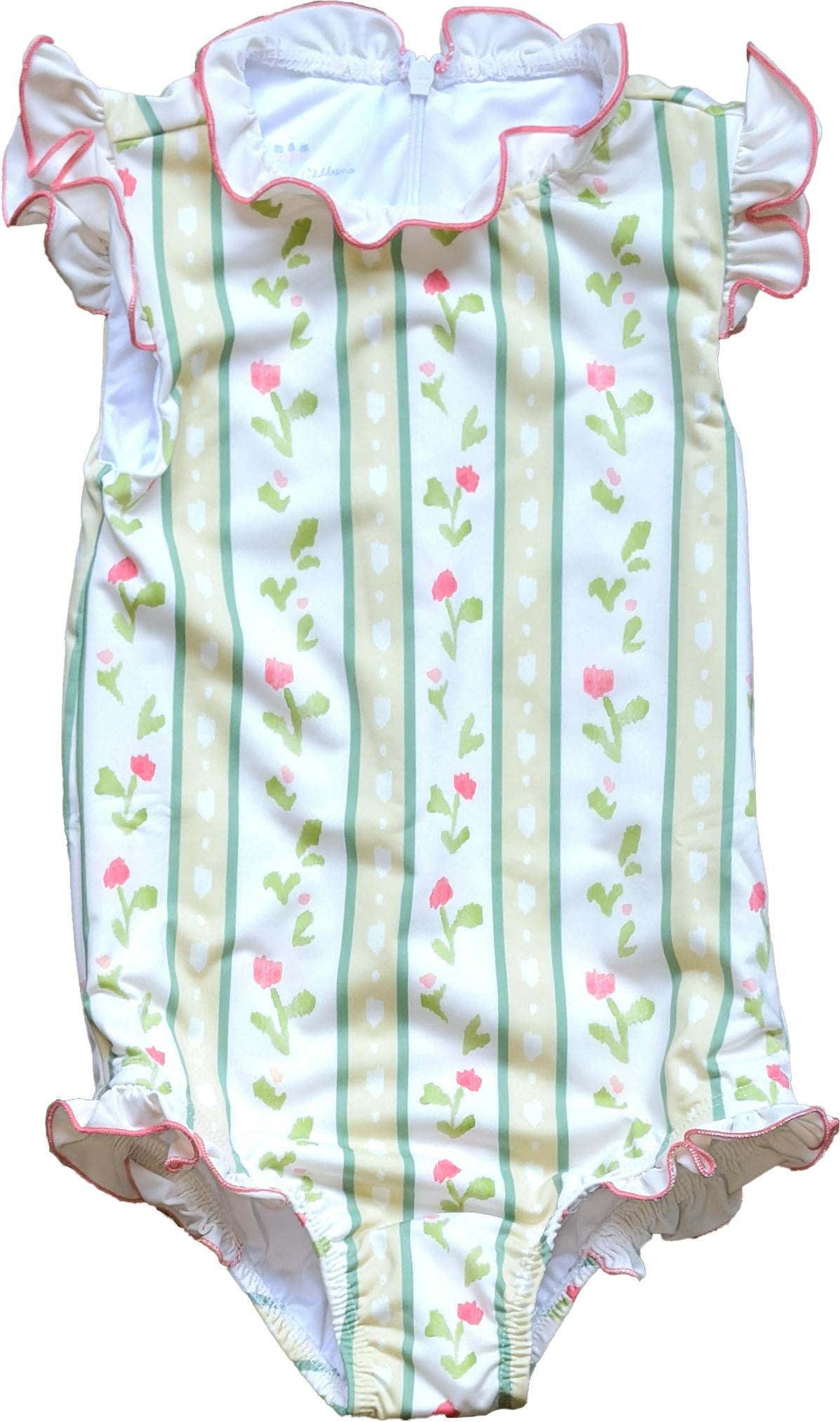Bingley Suit in Vivian Stripe In Daffodil