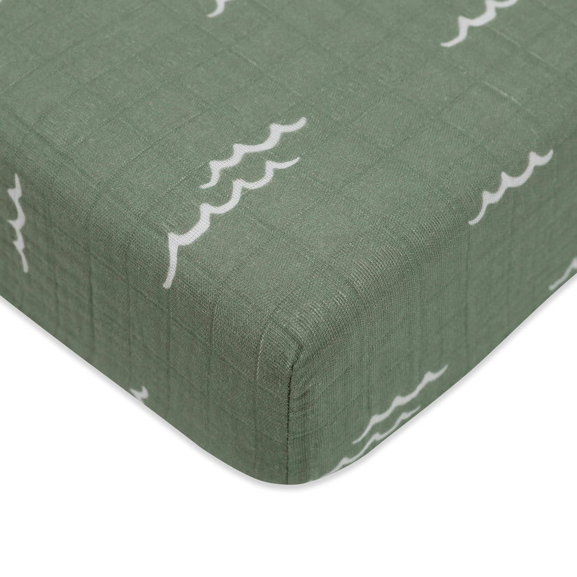Babyletto Crib Sheet in GOTS Certified Organic Muslin Cotton