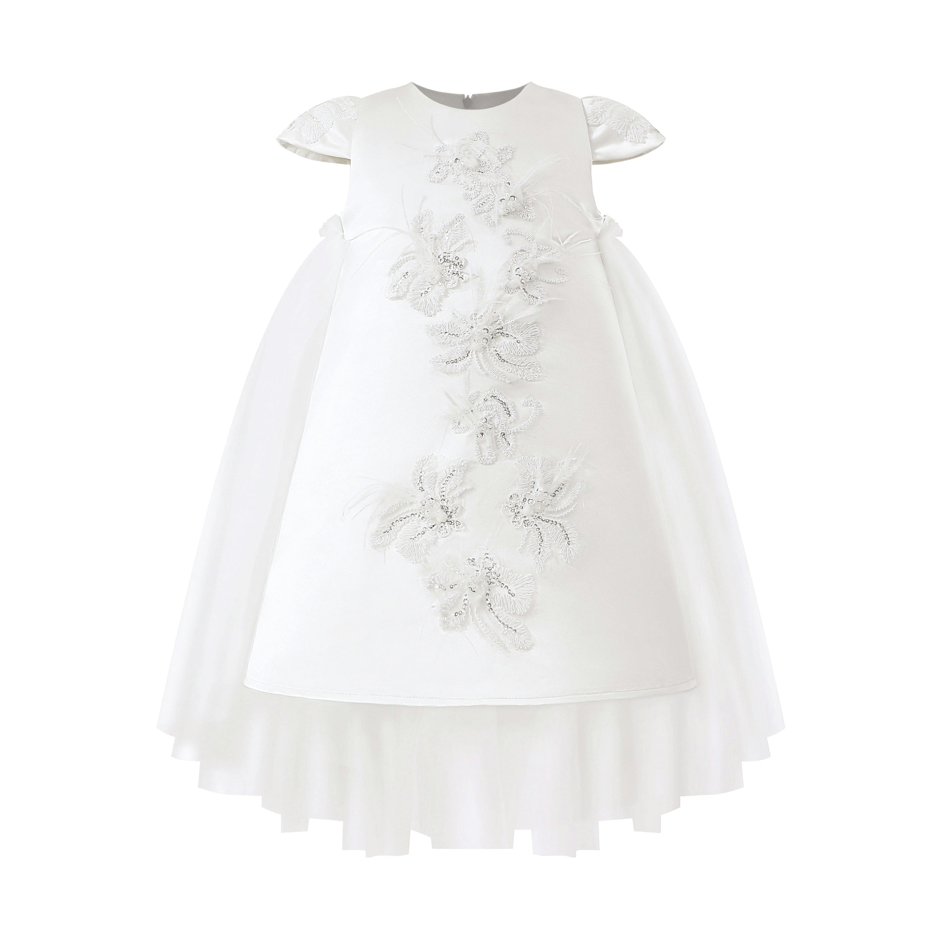 White Embroidered Briavelle Dress