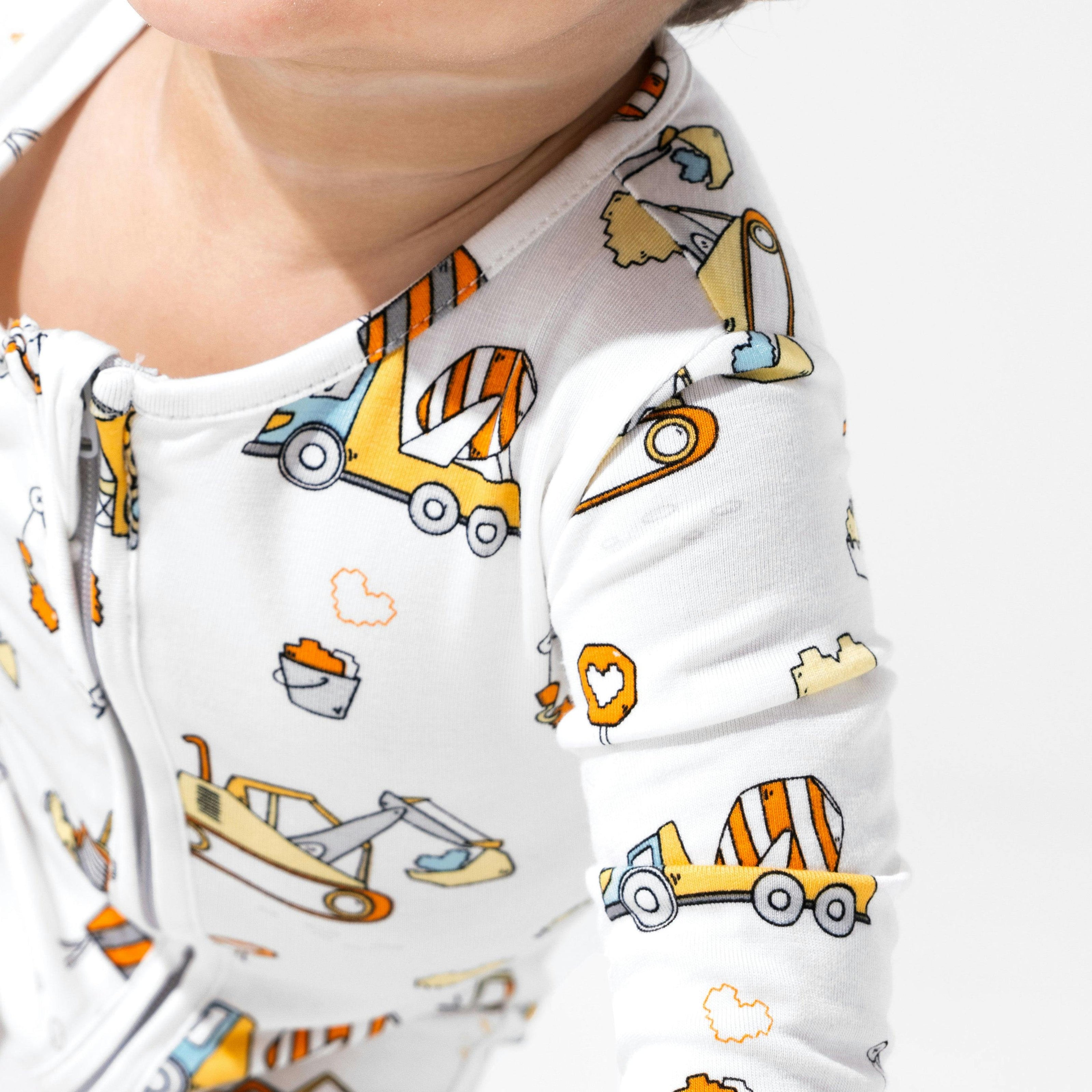 Love Trucks White Bamboo Convertible Footie