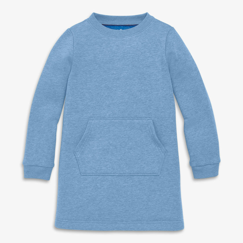 Kids cozy fleece sweatshirt dress