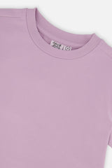 Heavy Jersey Wide Short Sleeve T-Shirt Mauve