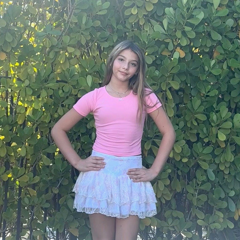 Girls Melanie Lace Skirt