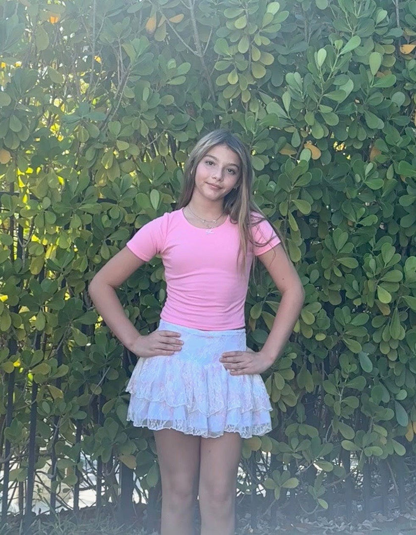 Girls Melanie Lace Skirt