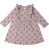 Organic Long Sleeve Ruffle Dress