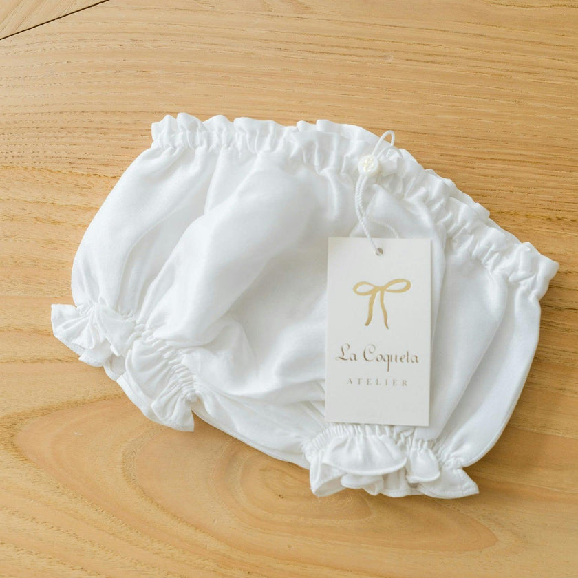 Ivory Manon Silk Ceremony Baby Girl Bloomers