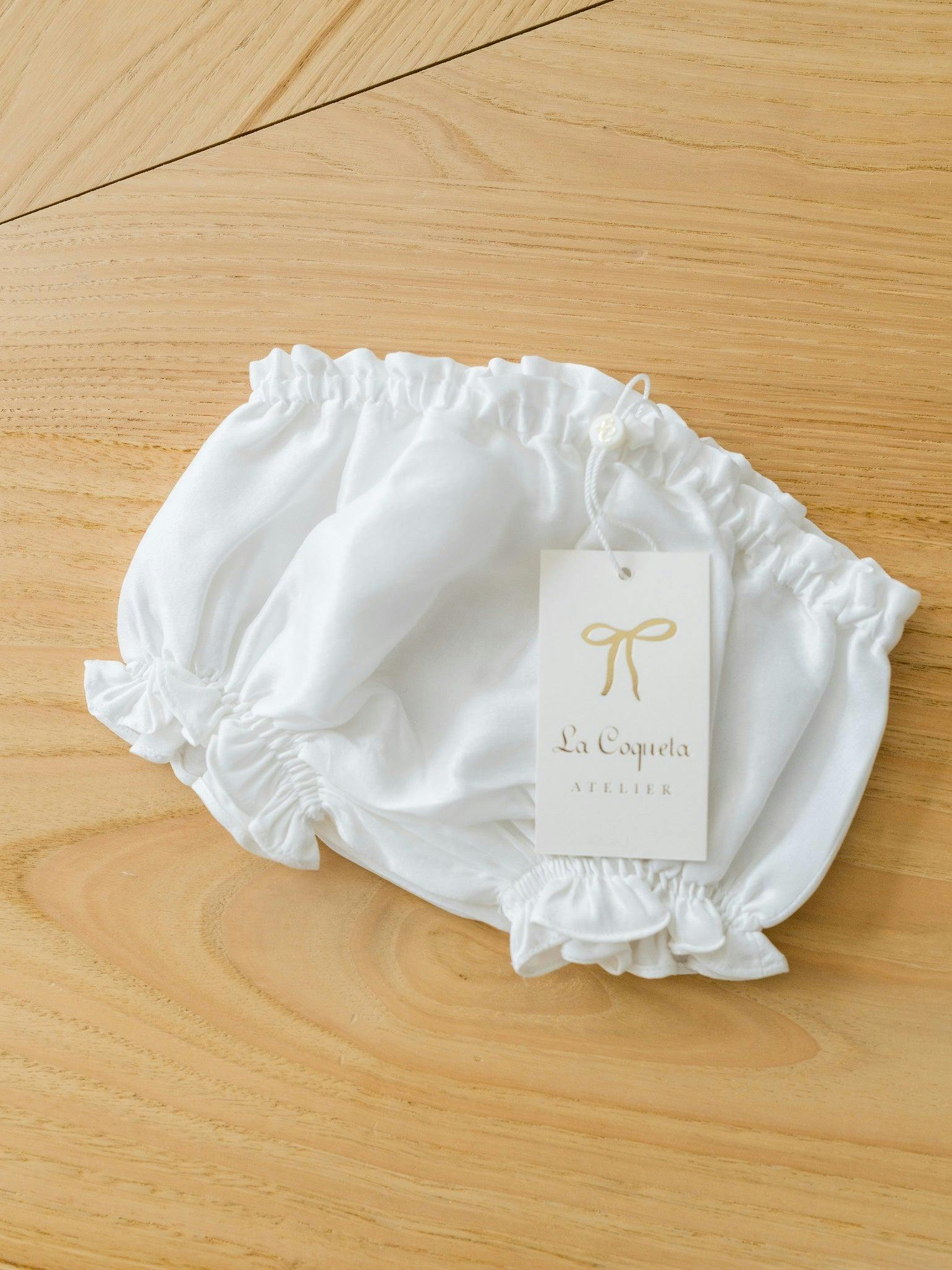 Ivory Manon Silk Ceremony Baby Girl Bloomers