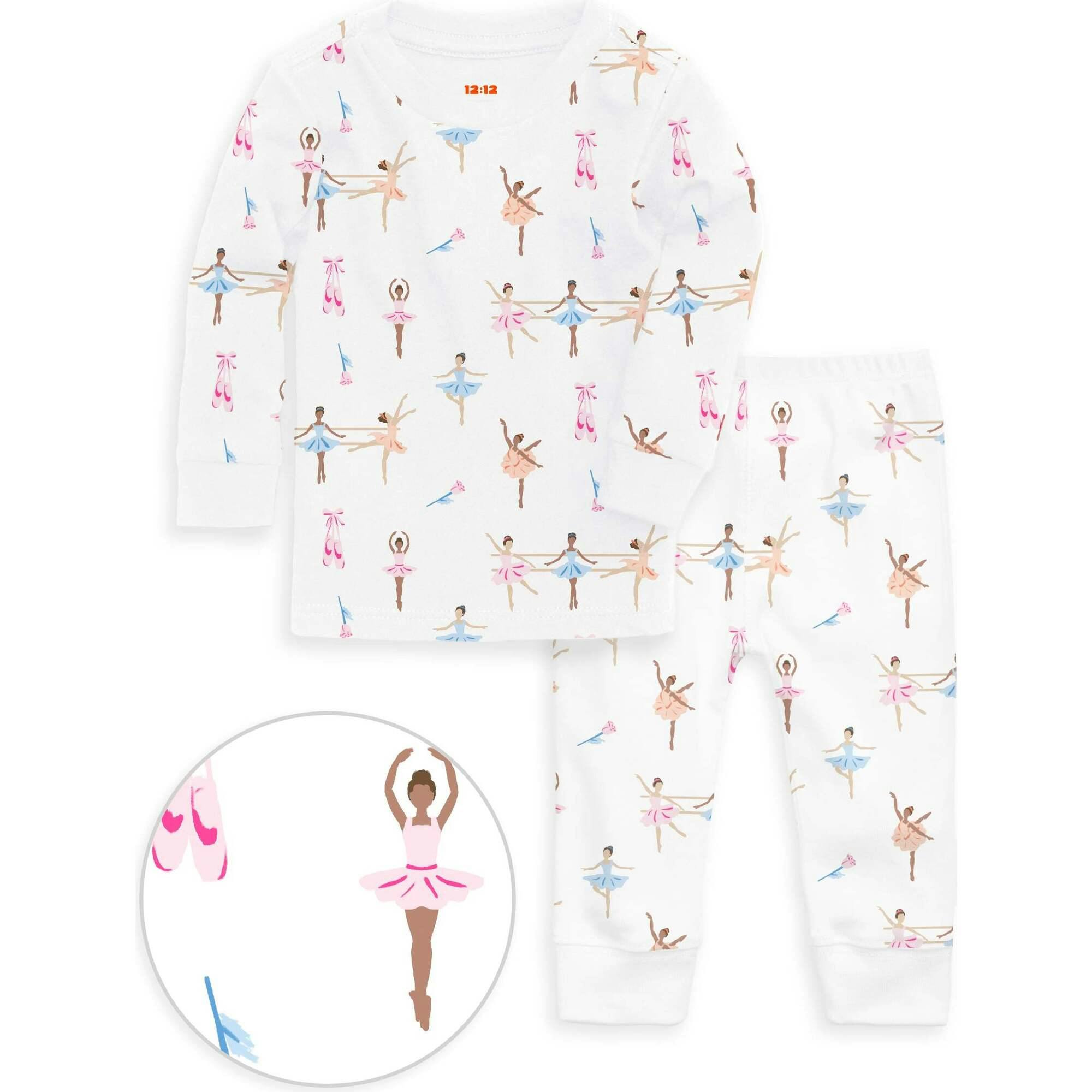 The Organic Long Sleeve Pajama Set [Ballet]