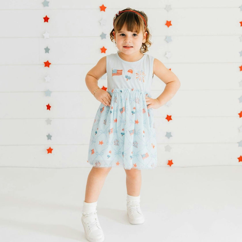 Glitter Flag Bow Headband