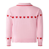 Heart Intarsia Cardigan