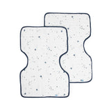 Cotton Muslin Burp Cloth 2 Pack - Shooting Stars