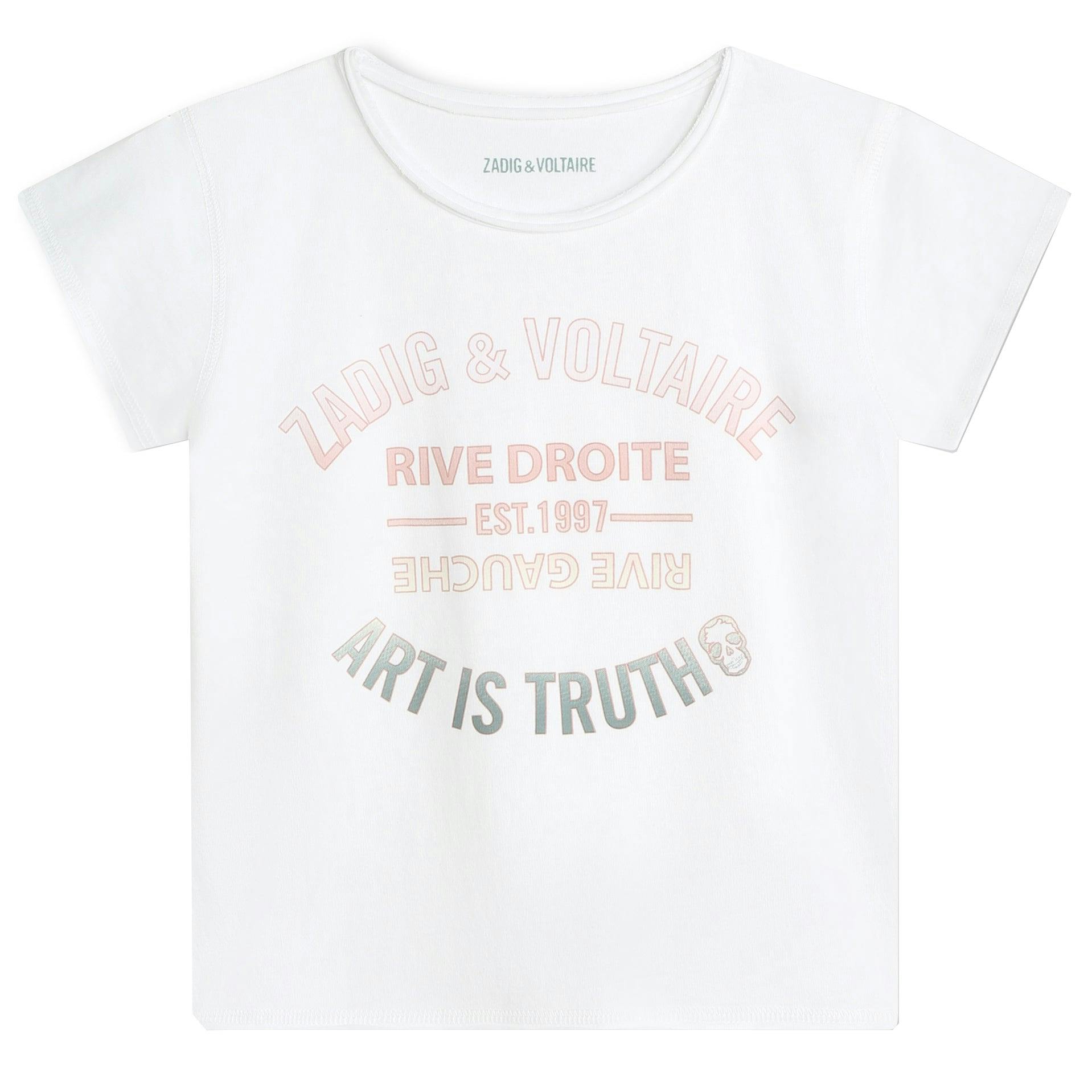 ZADIG & VOLTAIRE Ombre Logo Organic Cotton T-shirt