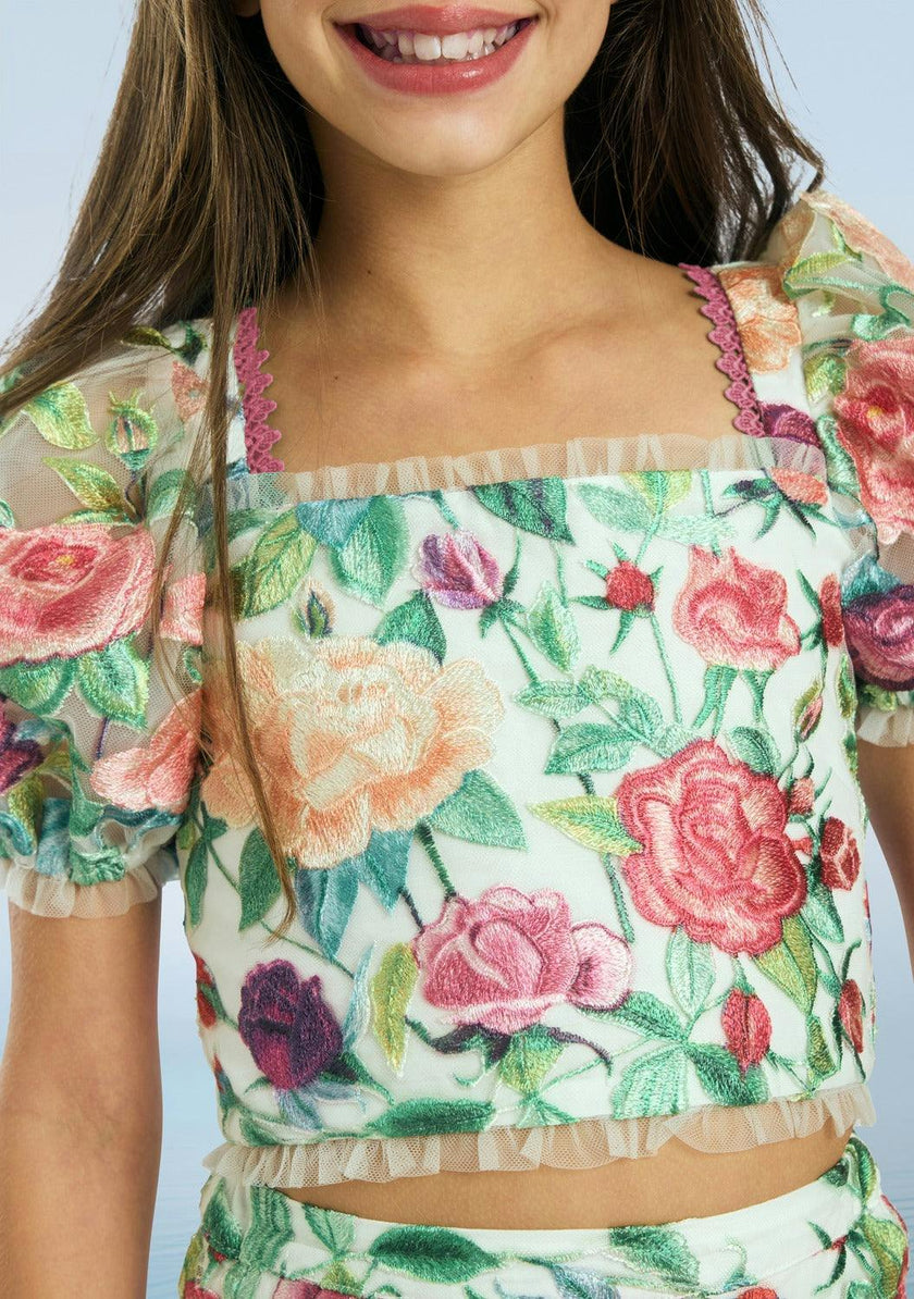 Rachelle Embroidered Top