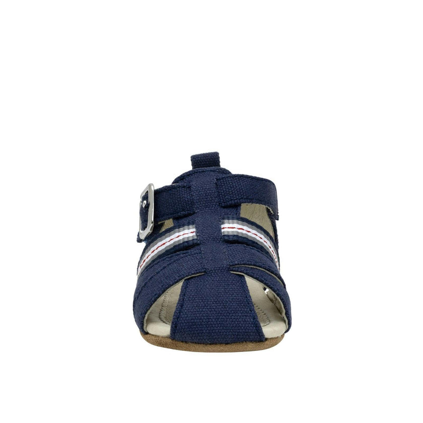 Stuart Navy Canvas Sandal