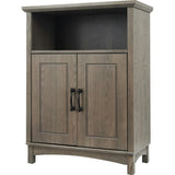 Russell Modern Farmhouse Wooden Floor Storage Cabinet for Bathrooms
