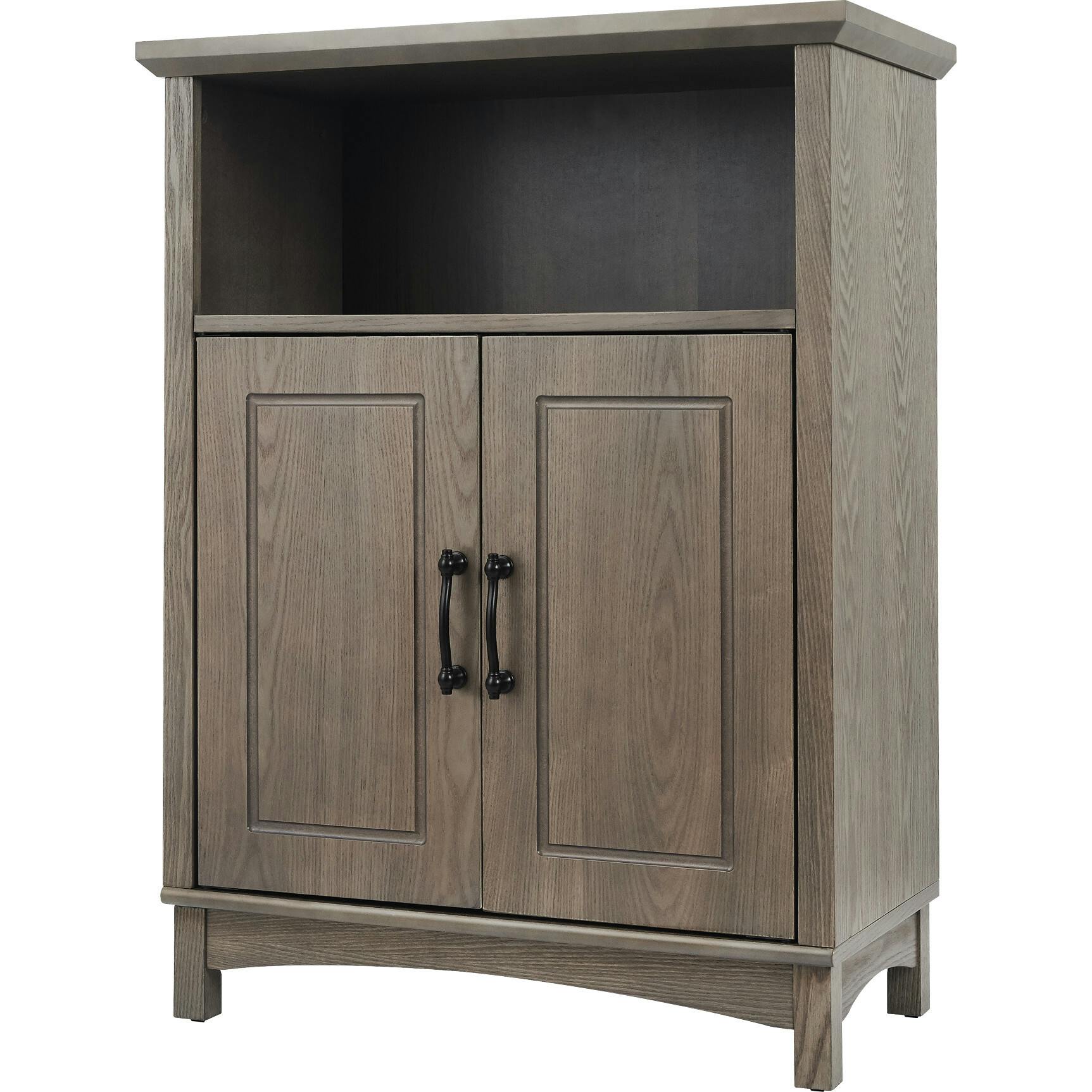 Russell Modern Farmhouse Wooden Floor Storage Cabinet for Bathrooms