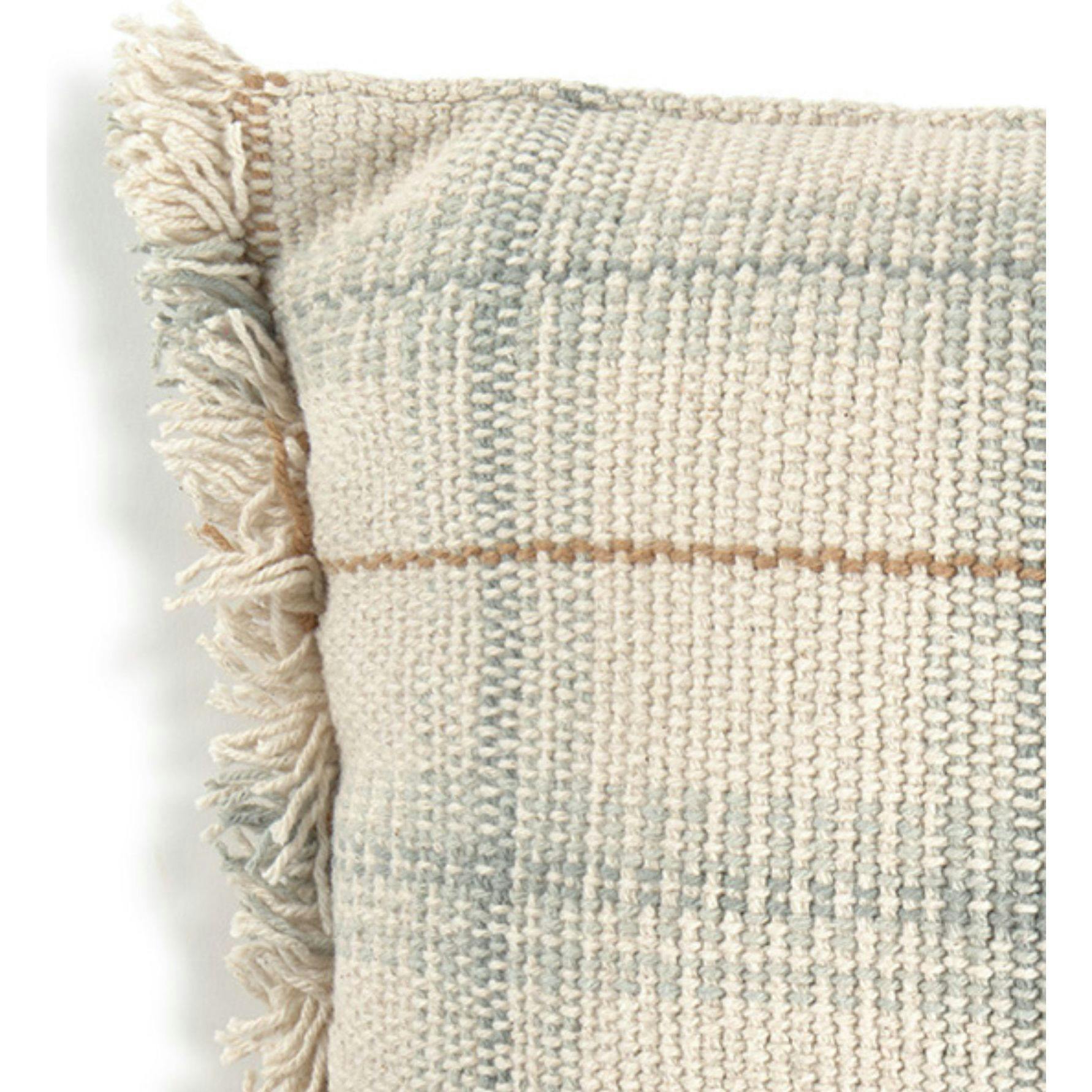 Handloom Cushion Blue Sage
